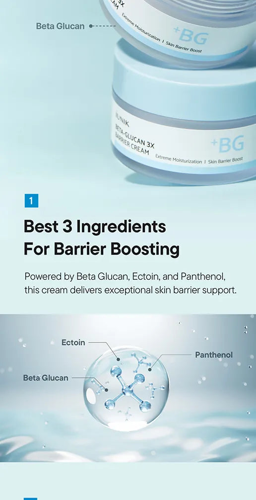 IUNIK Beta-Glucan 3x Barrier Cream 50Ml