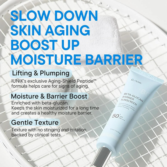 [iUNIK] Beta-Glucan Barrier Sunscreen SPF 50+ PA++++ 60ml - Ballagrio
