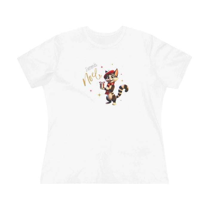 J'attends Noël 🐈‍⬛ Women's Tee 🎄 A purr-fectly Parisian Christmas! - Whippie's