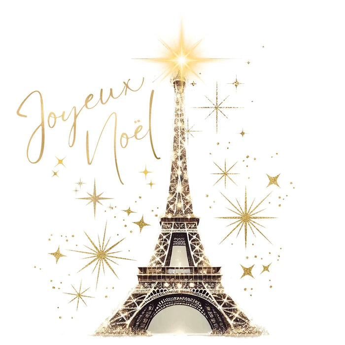 ✨ Joyeux Noël Women's Tee 🗼 A touch of Parisian elegance. - Whippie's
