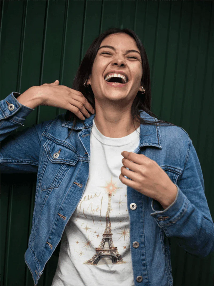 ✨ Joyeux Noël Women's Tee 🗼 A touch of Parisian elegance. - Whippie's