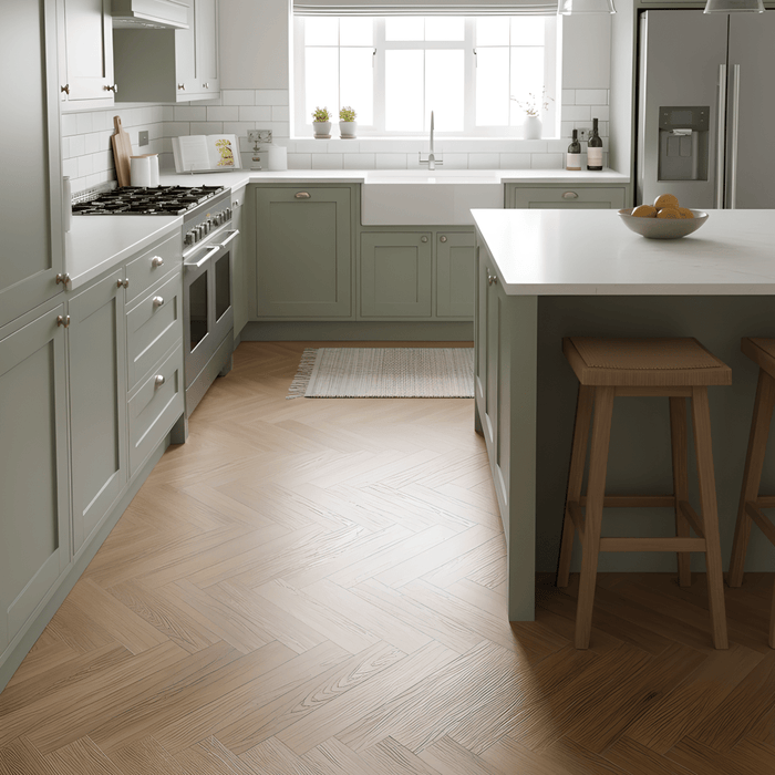 Karna Royal Oak Herringbone SPC - Wood Floor Store