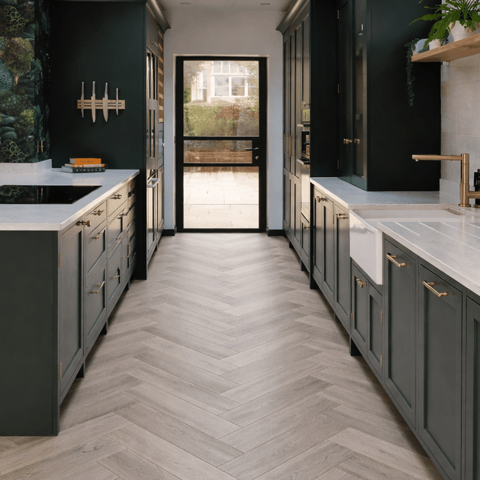 Karna Vienna Oak Herringbone SPC - Wood Floor Store