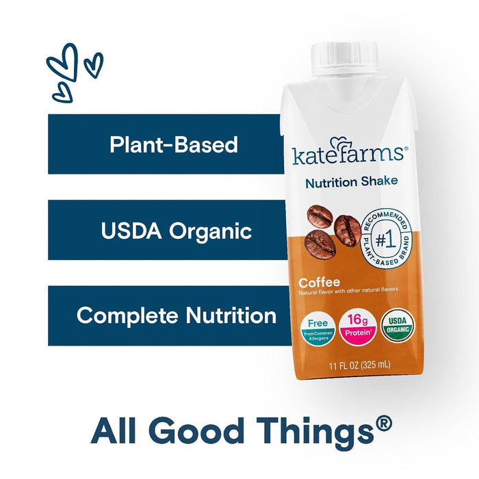 Kate Farms Nutrition Shake, Coffee, Case/12 - 811112030638-Case - LL Medico