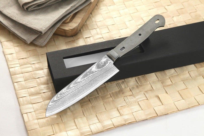 Katsura VG-10 DAMASCUS 5-IN SMALL SANTOKU BLANK