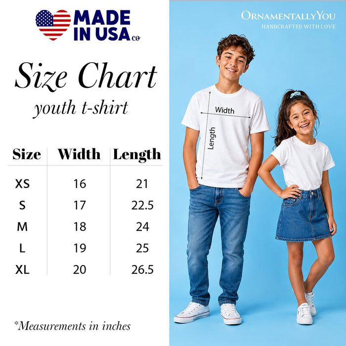 Kids Bigfoot American Flag T-Shirt, Youth Patriotic Sasquatch Tee Kid's T-Shirts OrnamentallyYou