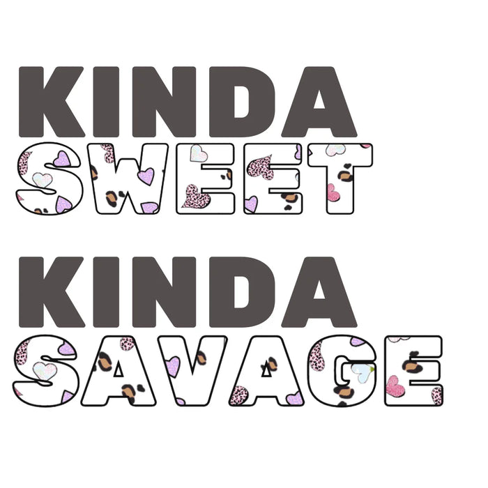 ✨ Kinda SWEET Kinda SAVAGE 😎 Women's Tee 💖 - Whippie's