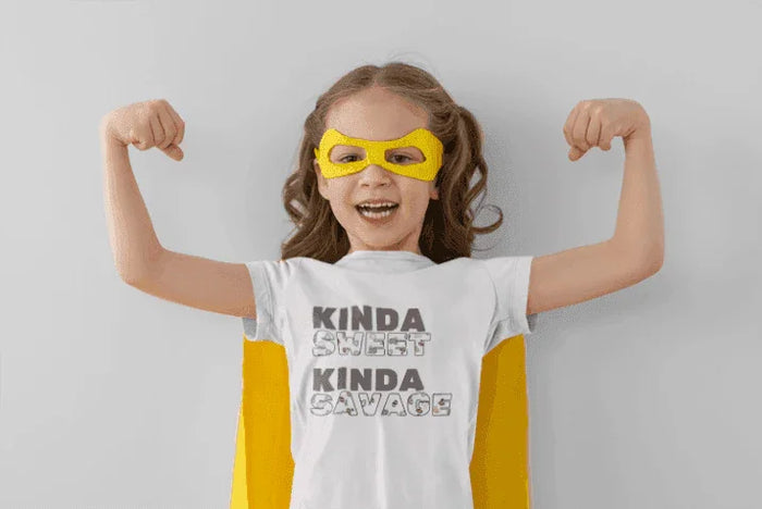 ✨ Kinda SWEET Kinda SAVAGE 😎 Youth Midweight Tee 💖 - Whippie's