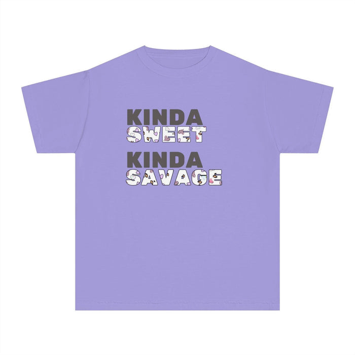 ✨ Kinda SWEET Kinda SAVAGE 😎 Youth Midweight Tee 💖 - Whippie's