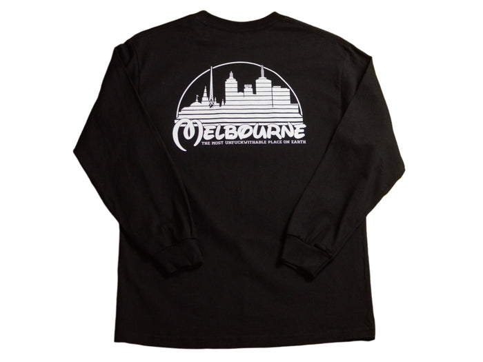 Kingdom Long Sleeve T-Shirt - Black / White