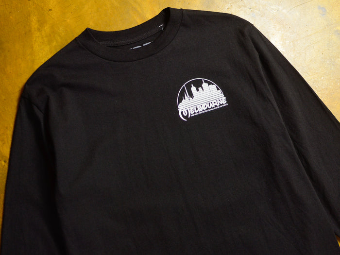 Kingdom Long Sleeve T-Shirt - Black / White