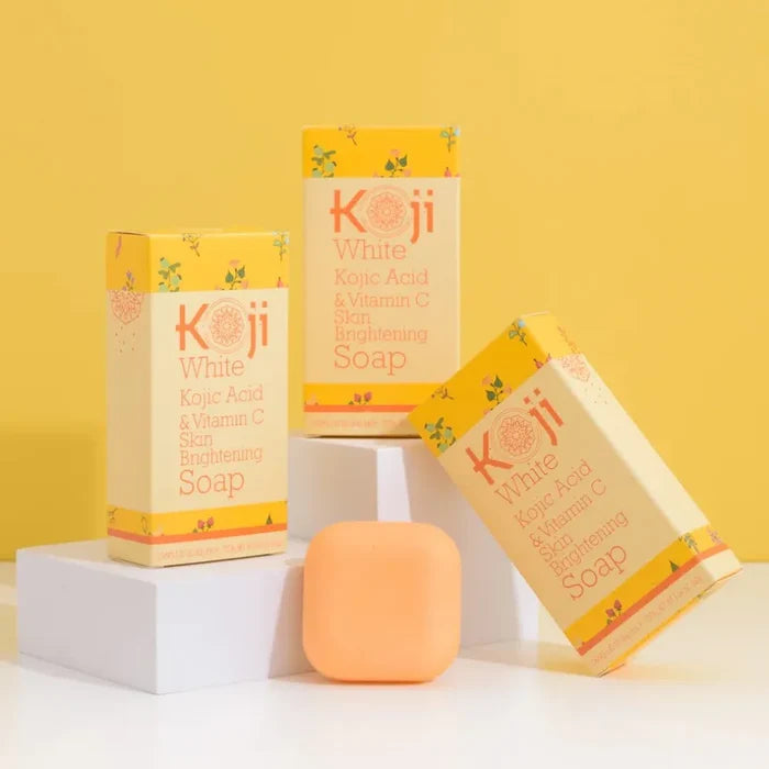 Koji White Kojic Acid & Vitamin C Skin Brightening Soap 2Pcs 100g