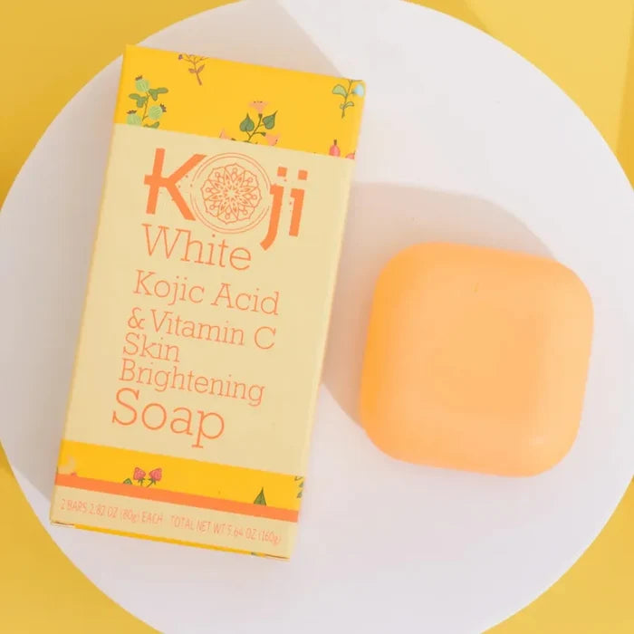 Koji White Kojic Acid & Vitamin C Skin Brightening Soap 2Pcs 100g