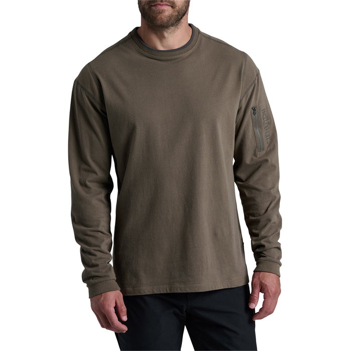 KÜHL Men's Kommando Crew Wildfibre Organic cotton Long Sleeve T-Shirt Long Sleeve T-Shirts KUHL Kanteen 2XL Reg