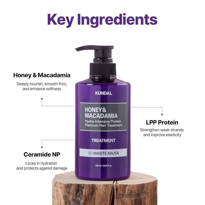 [KUNDAL] Honey & Macadamia Treatment #Pink Grapefruit 500ml - Ballagrio