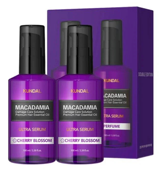 [KUNDAL] Macadamia Ultra Hair Serum Cherry Blossom 100ml+100ml
