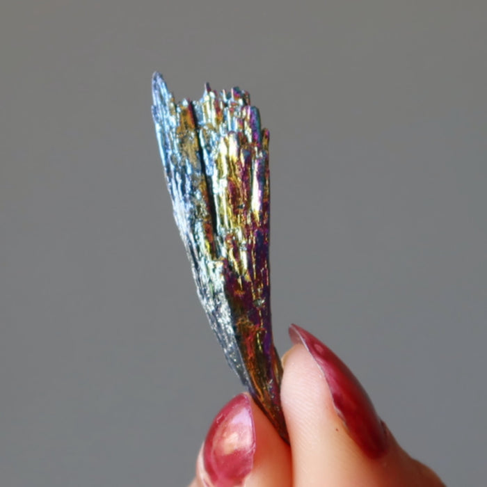 raw titanium rainbow kyanite