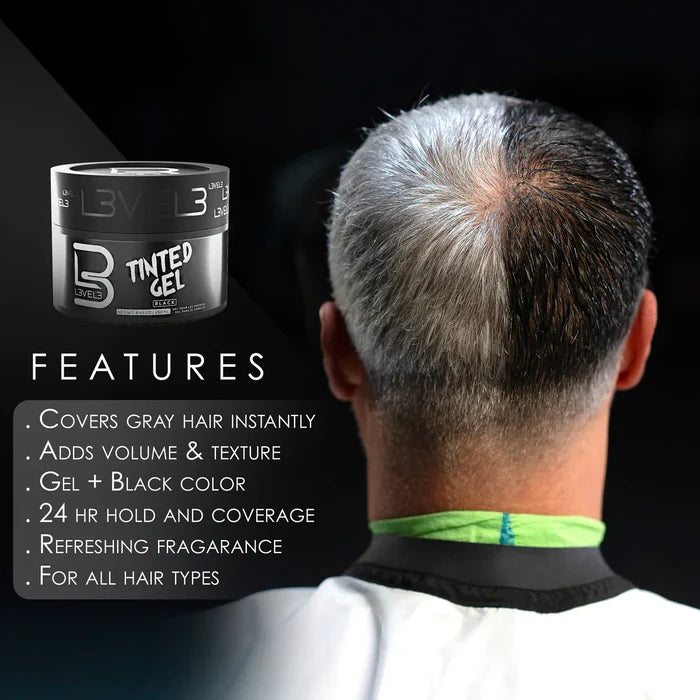 L3VEL3™ Tinted Hair Gel - Black