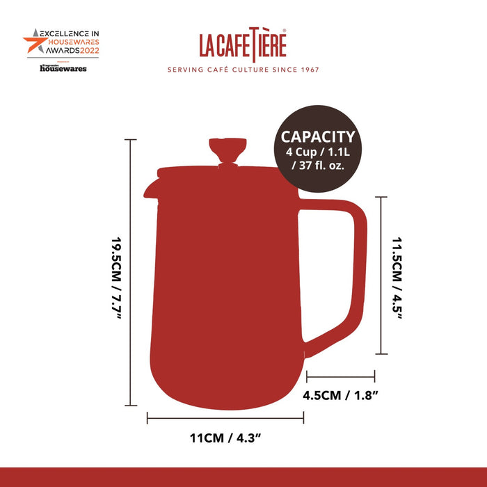 La Cafetiere 4 Cup Loose Tea Glass Teapot