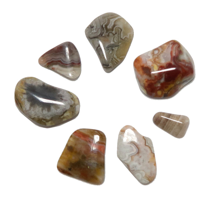 7 lace agate tumbled stone
