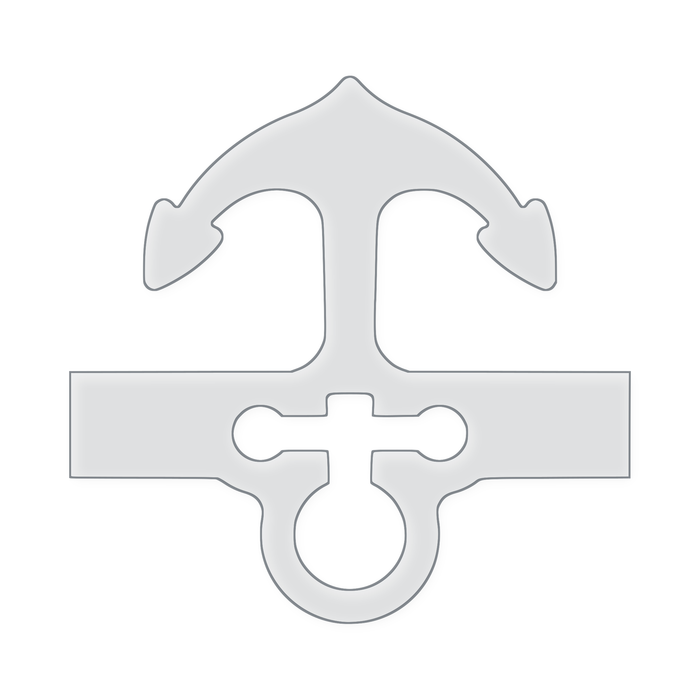 Large Anchor Charcuterie Board Handle Router Template