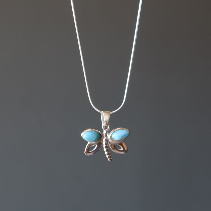 larimar firefly necklace