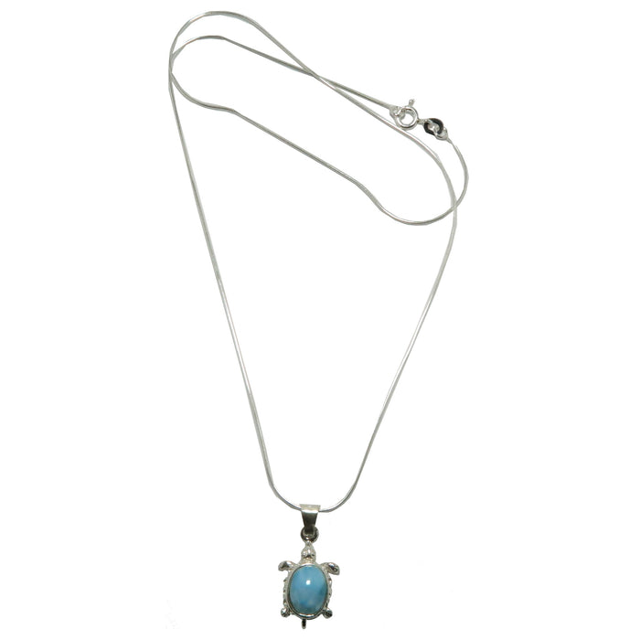 larimar turtle necklace