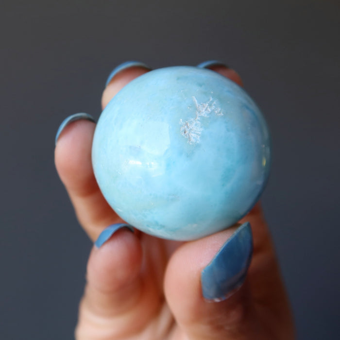 blue larimar sphere