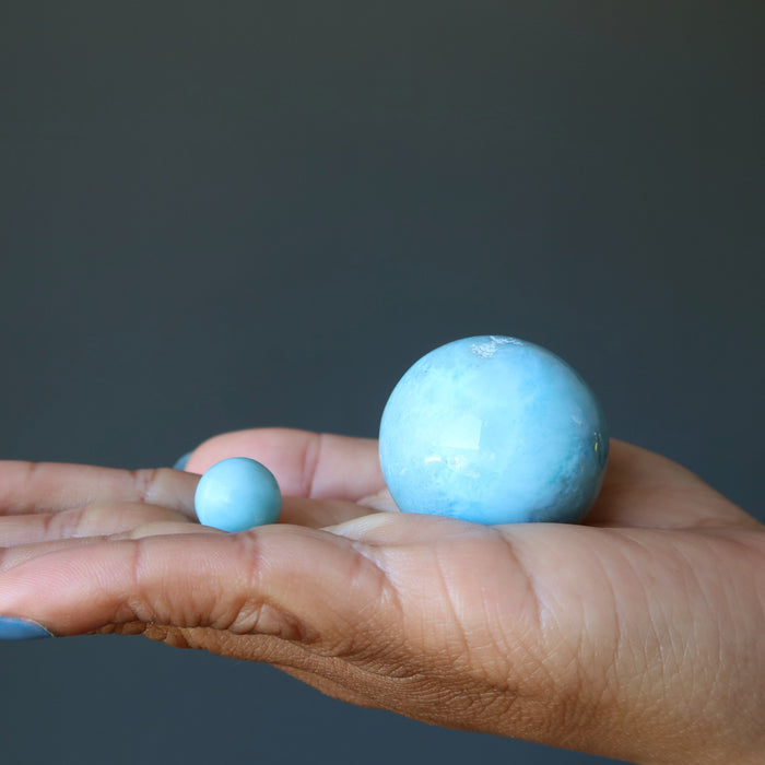 blue larimar sphere