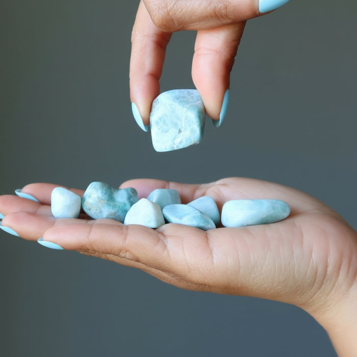 larimar tumbled stones