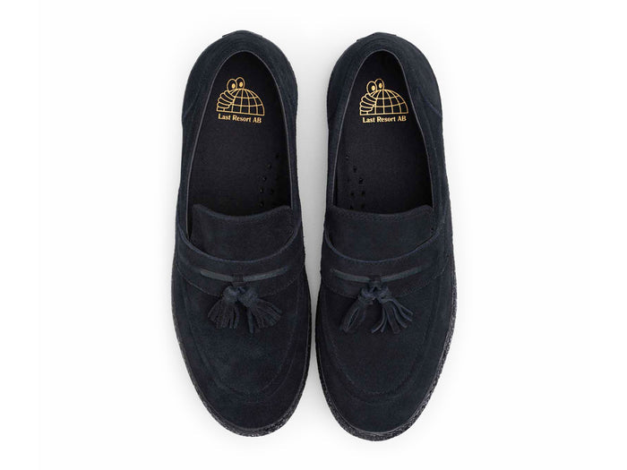 Last Resort AB - VM005 Loafer Suede - Black / Black