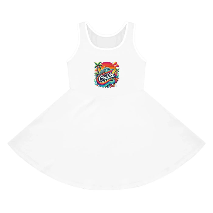Life's a Cruise Girls' Dress 🌊☀️🚢🌴 (with twirly skirt!) - Whippie's