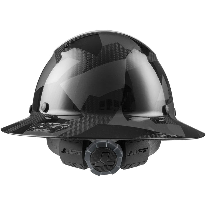 Lift DAX Carbon Fiber Camo Full Brim Hardhat - Ironworkergear