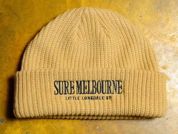 Little Lonsdale St. Cable Beanie - Tan