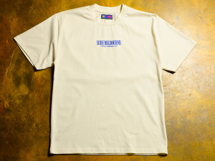 Little Lonsdale St. Heavyweight Embroidered T-Shirt - Butter