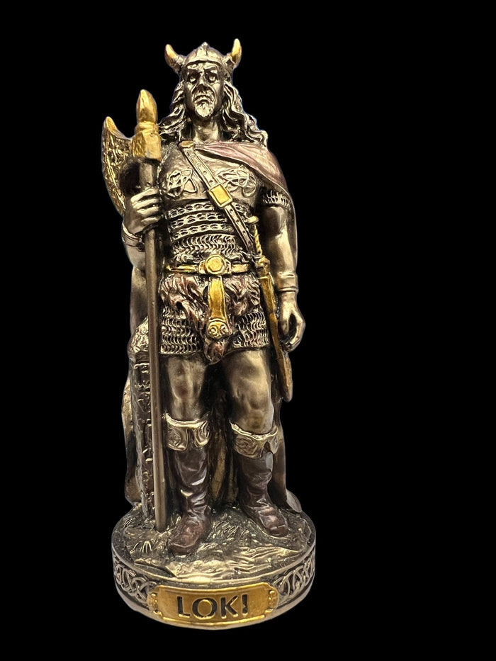 Loki, Norse God of Mischief and Trickery, Miniature Statue by Veronese Design - Raven's Cauldron