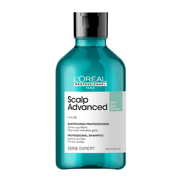 L'Oreal Professionnel Serie Expert Scalp Advanced Anti-Gross Oilness Shampoo AHA 3% For Oily Scalps 300Ml