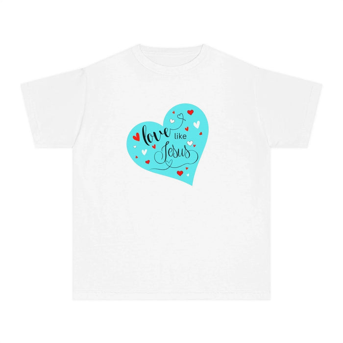 💙 Love Like Jesus ❤️ Youth Midweight Tee ✨ Spread love and kindness. - Whippie's