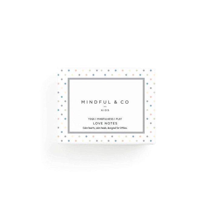 Love Notes - Mindful and Co Kids affirmation card set with a playful design for children.