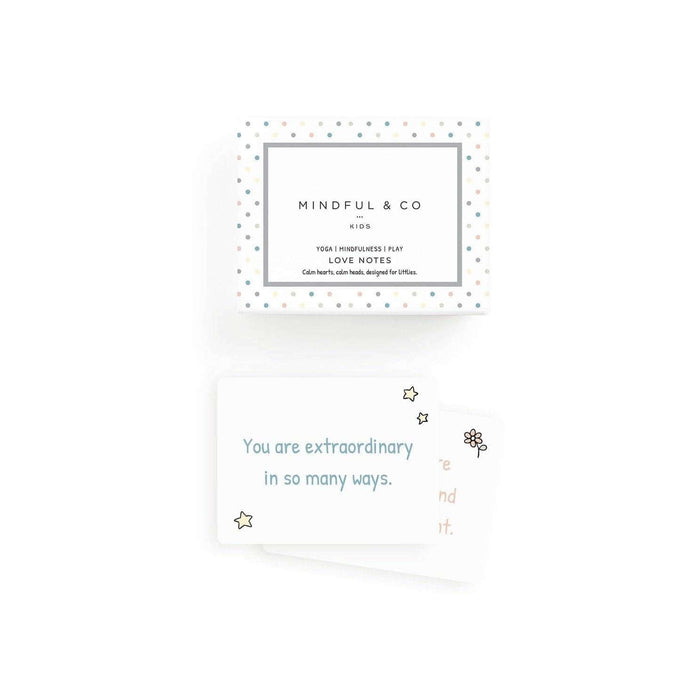 Love Notes - Mindful and Co Kids affirmation cards with positive messages for children.