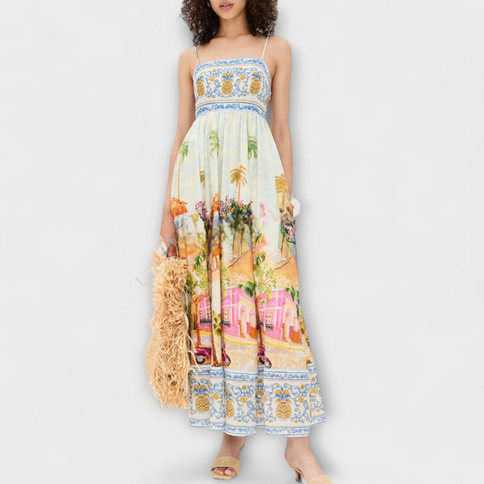 Lumen - Aracati Multicolor Maxi Dress