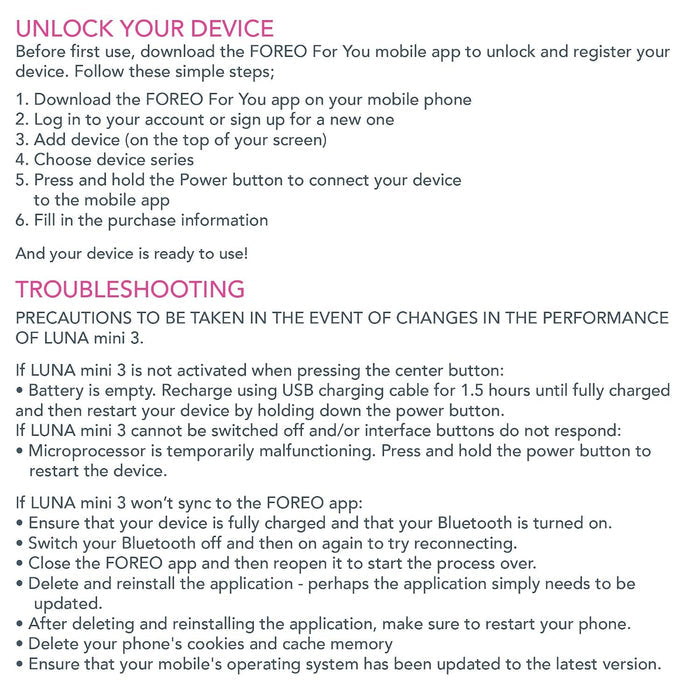 LUNA 4 Facial Cleansing Device for Sensitive Skin