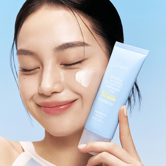 [make p:rem] Hyal Water-Fit Sun Cream SPF 50+ PA++++ 100ml - Ballagrio