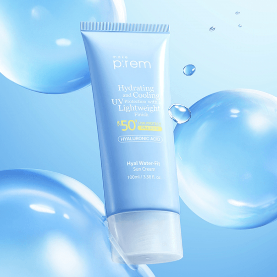 [make p:rem] Hyal Water-Fit Sun Cream SPF 50+ PA++++ 100ml - Ballagrio