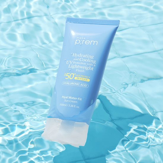 [make p:rem] Hyal Water-Fit Sun Cream SPF 50+ PA++++ 100ml - Ballagrio