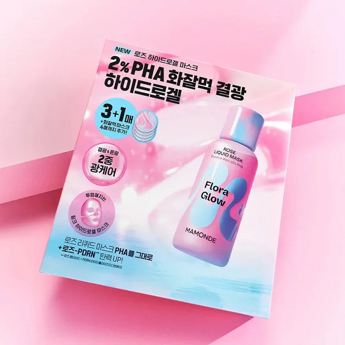 [Mamonde] Flora Glow Rose Hydrogel Mask 42g