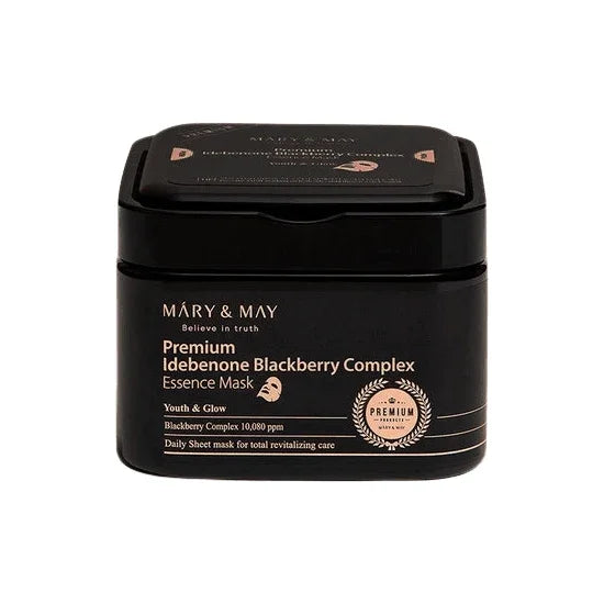 [Mary&May] Premium Idebenone Blackberry Complex Essence Mask 20EA - Ballagrio
