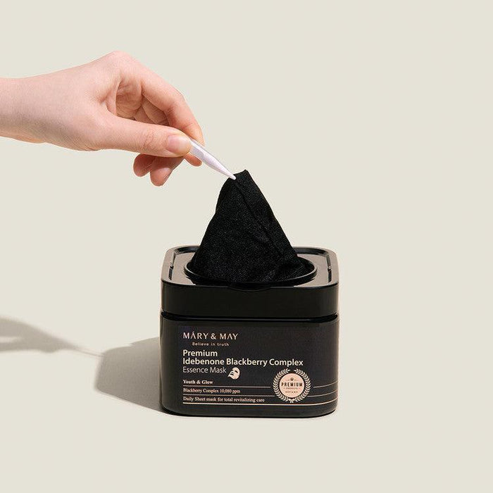 [Mary&May] Premium Idebenone Blackberry Complex Essence Mask 20EA - Ballagrio
