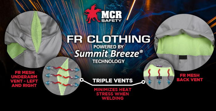 MCR Summit Breeze® Flame Resistant (FR) Shirt #SBS2003 - Ironworkergear