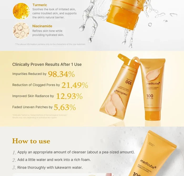 Medicube Kojic Acid Tonning Cleanser 120g